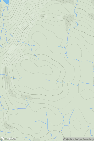 Thumbnail image for Beinn Bhreac [Moidart and Ardnamurchan] [NM681715] showing contour plot for surrounding peak